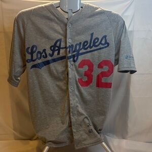 Los Angeles Dodgers Baseball Button-Up Jersey Sandy Koufax 32
